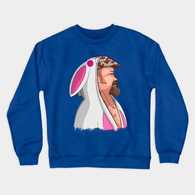 Sunrise at Robot Heart - the bunny Crewneck Sweatshirt by cityofpyramids